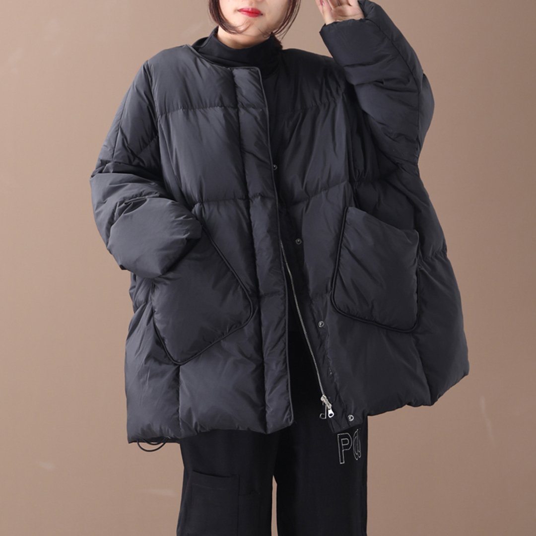 Babakud Stand Collar Loose Down Winter Women Coat