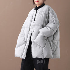 Babakud Stand Collar Loose Down Winter Women Coat