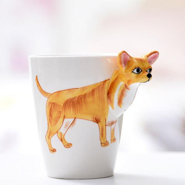 3D Ceramic Mug Pure Hand-painted Animal Cup Cartoon Cup Painted Coffee Mug