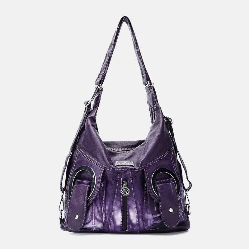 Frauen Tie Dye Multi-Carry wasserdichte große Kapazität Umhängetasche Schultertasche Handtasche Rucksack 