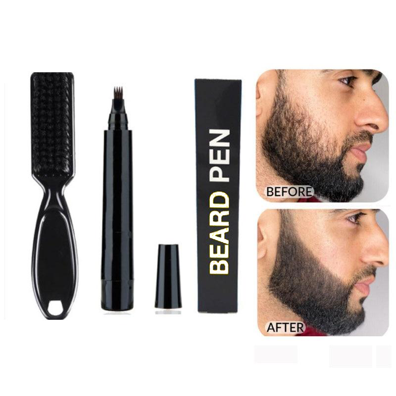 Kit de pluma de relleno de barba resistente al agua