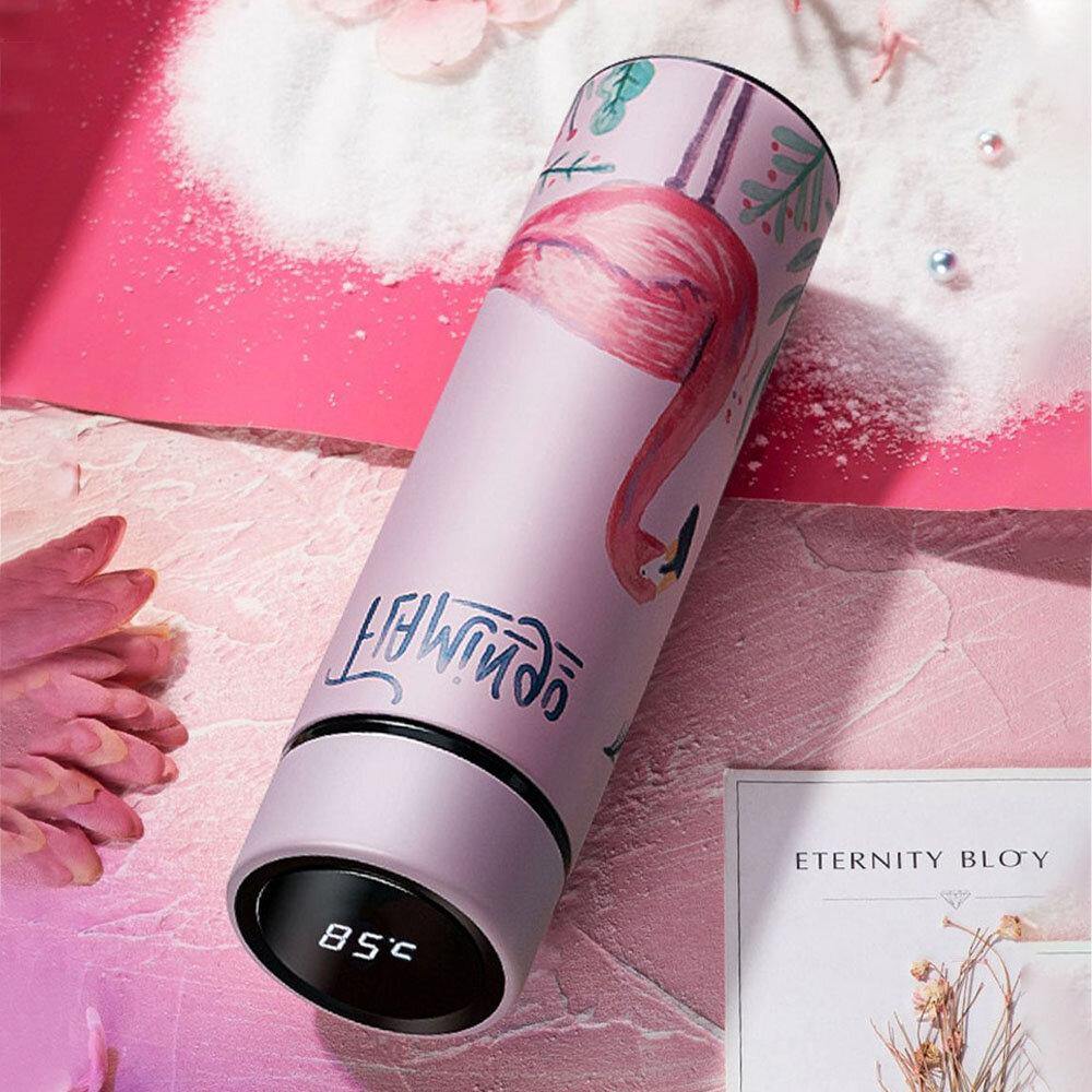 450ML Smart Temperature Display Thermos Vacuum Bottle Portable Stianless Steel Insulation Water Bottle Vacuum Flasks