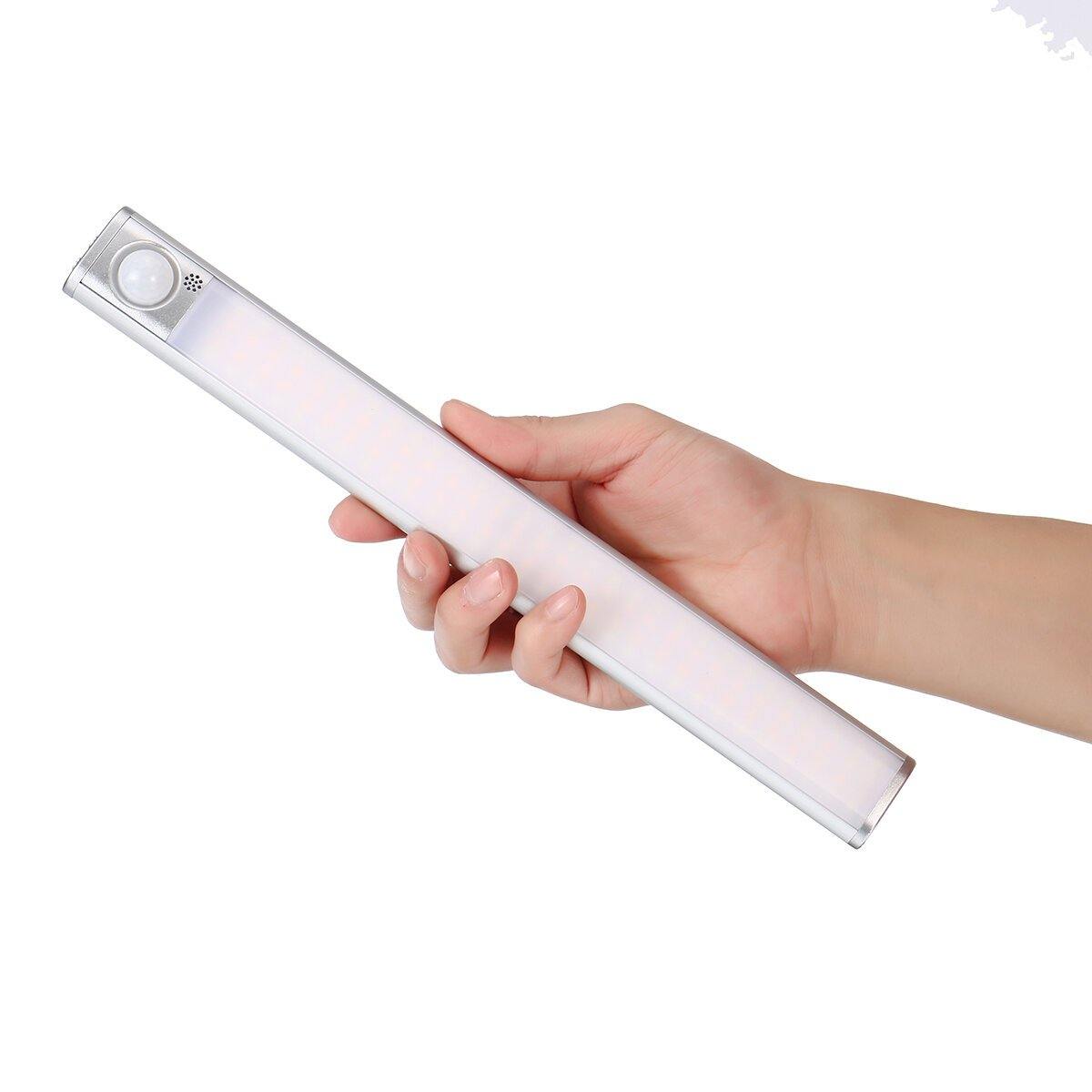 80/120/160 LED PIR Bewegungssensor Schrank Schrank Licht USB wiederaufladbar Küche Treppe 