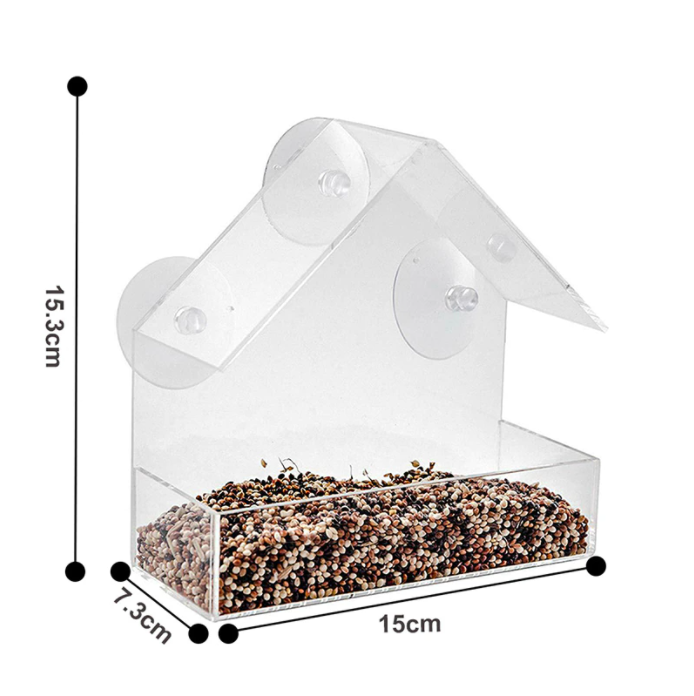 Mountable Clear Bird House【50% OFF】