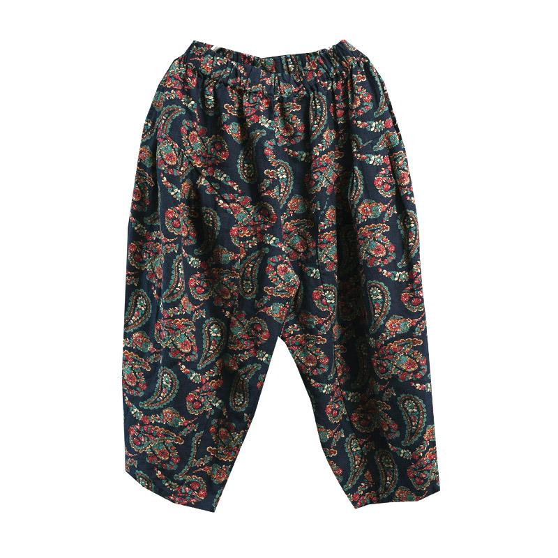 Bloomers Linen Cropped Retro Harem Pants