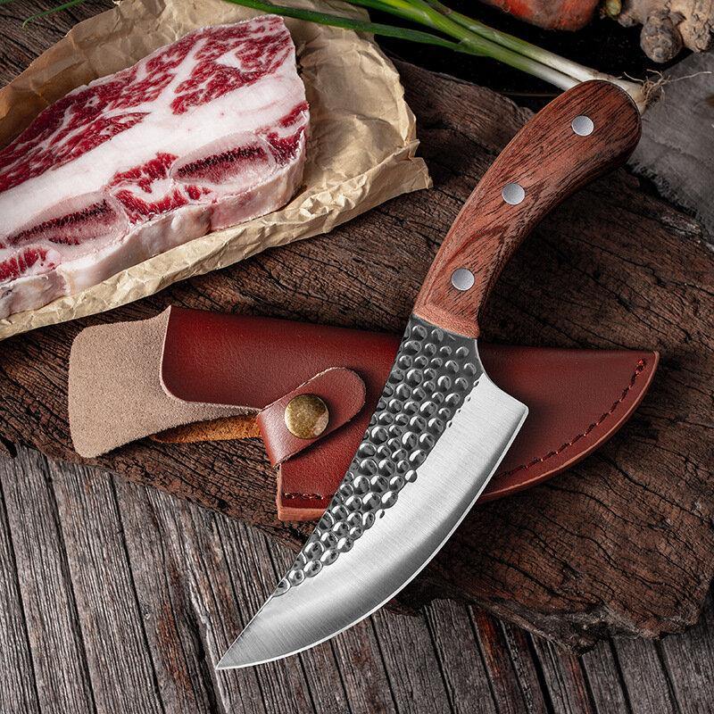 Stainless Steel Boning Knife Kitchen Chef Knife Sharp Utility Butcher Knife Kitchen Cook Tools With Sheath Cover