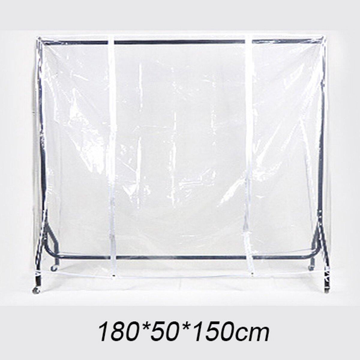 Clear Clothes Rail Cover Dustproof Garment Coat Hanger Protector Storage Net