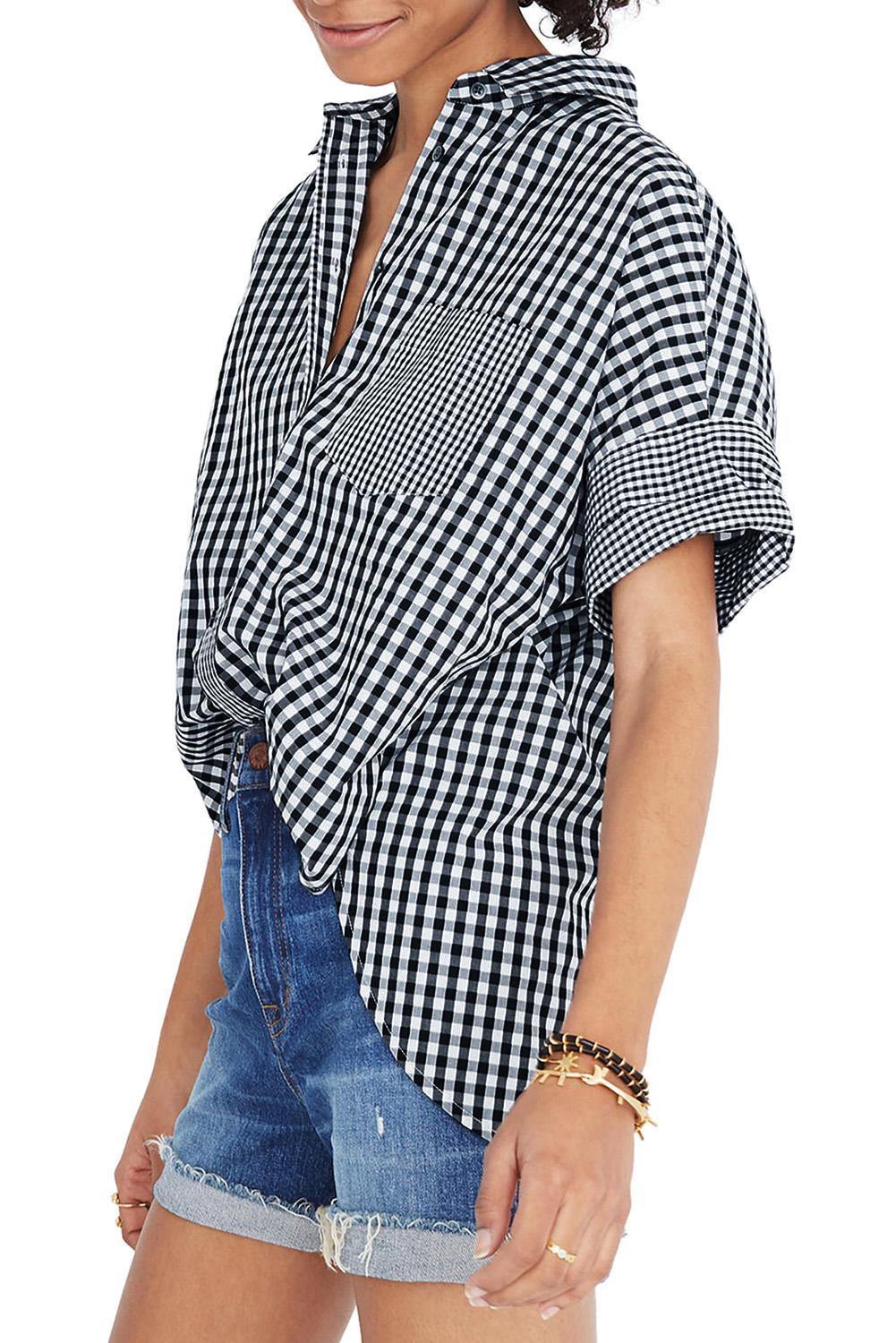 Gingham Button Up Shirt