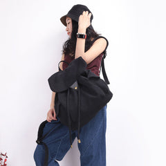 Canvas Casual Women Backpack Travel Shoulder Bag