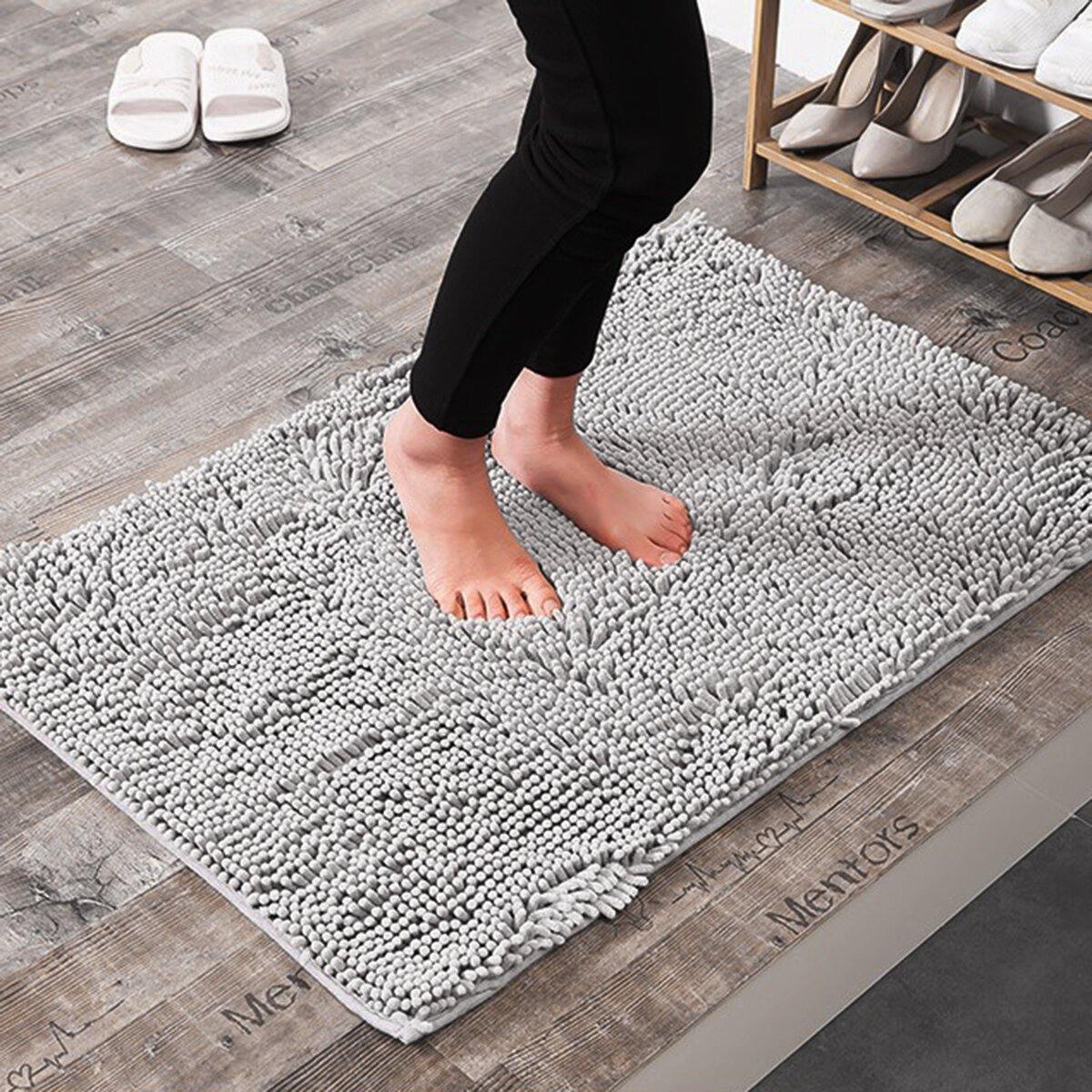 Bath Mat Non-slip Bath Mat Outdoor Shower Mats And Mats Chenille Bathroom Floor Mat Bathroom Door Mat