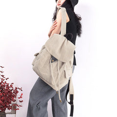 Canvas Casual Women Backpack Travel Shoulder Bag