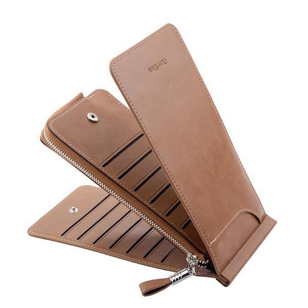 Trifold Men And Women Ultra-thin 26 Card Slot Wallet