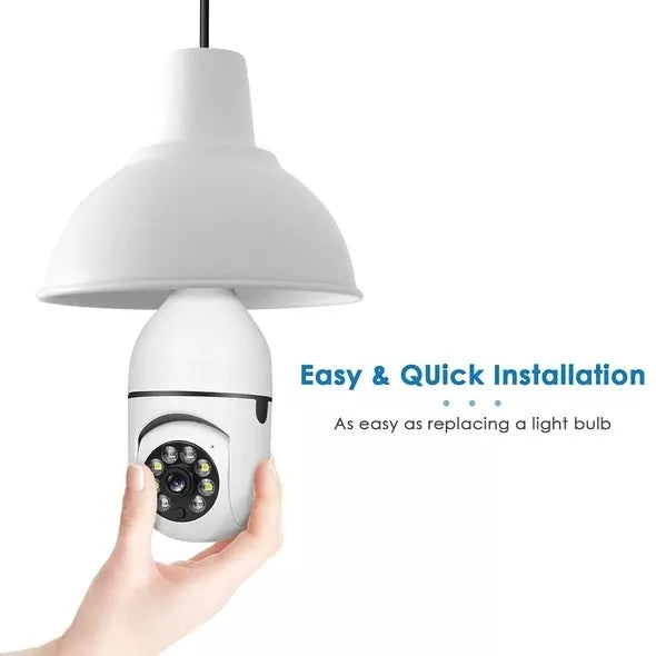 1080p Wireless 360 WIFI Light Bulb Security Camera