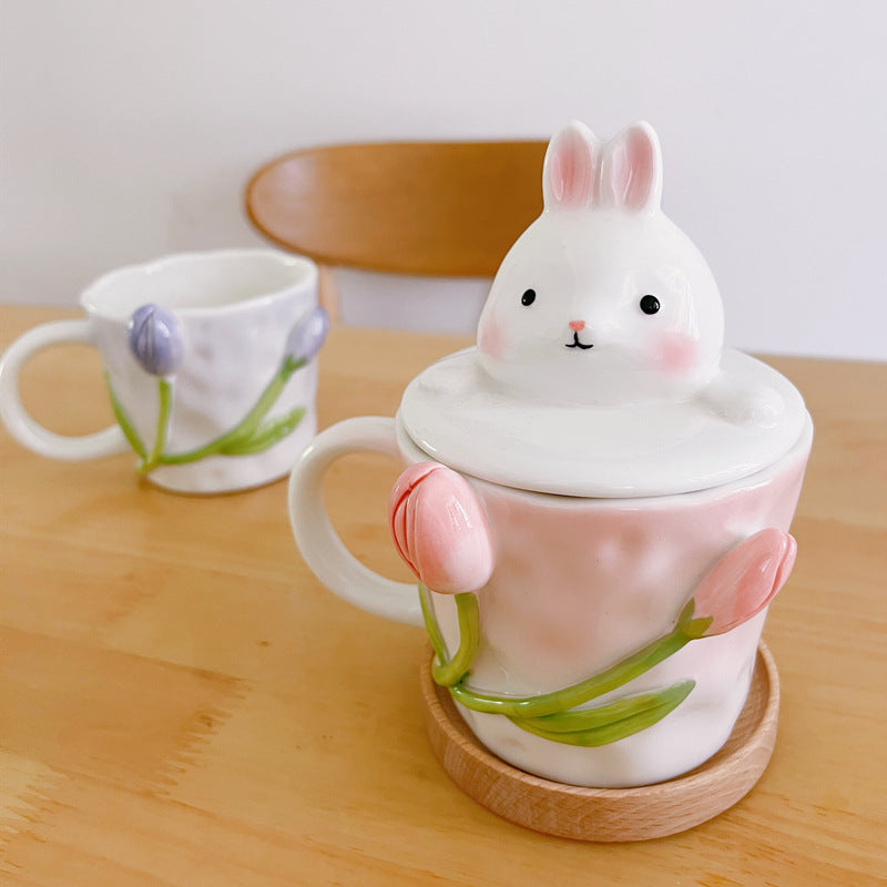 Cute Floral Ceramic Mugs