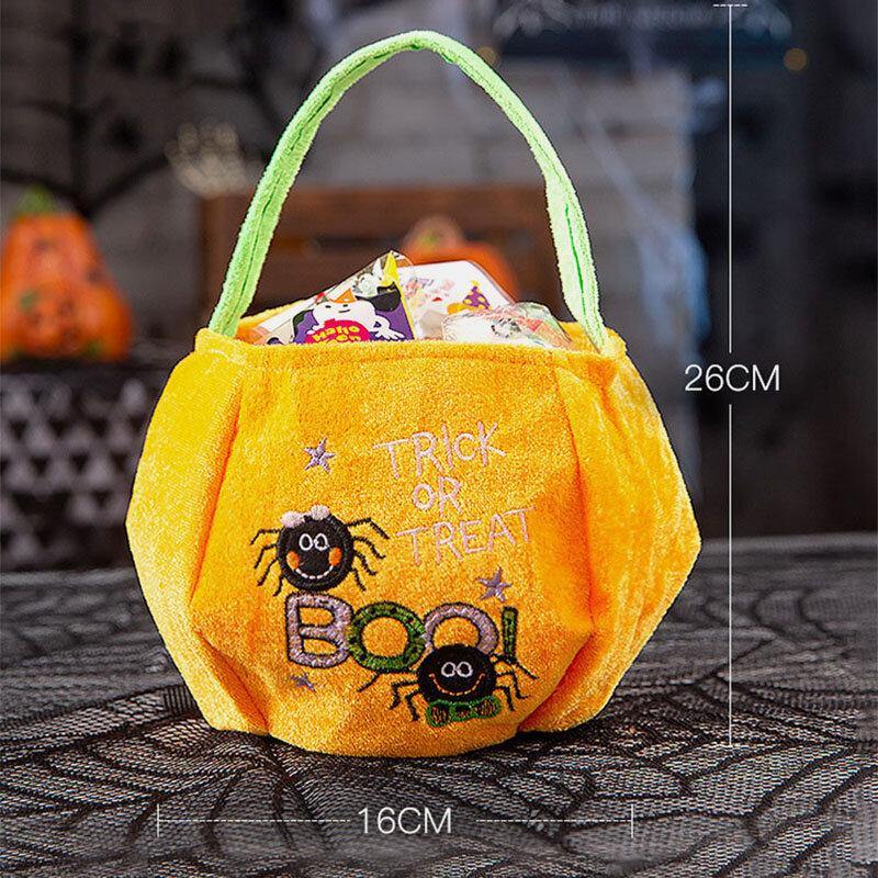 Children Halloween Style Pattern Casual Go Out Candy Sugar Carry Bag Handbag