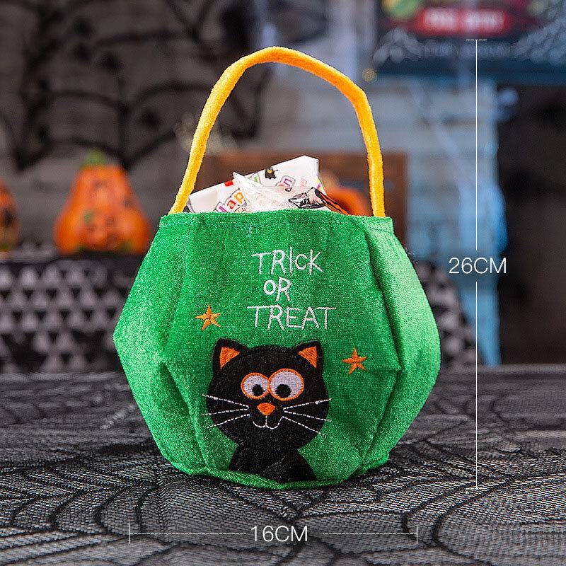 Children Halloween Style Pattern Casual Go Out Candy Sugar Carry Bag Handbag