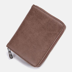 Women Genuine Leather RFID Anti-theft Organ Design Milti-card Slot Card Bag Card Holder Wallet