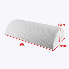 D Shape Comfort Roll Pillow Memory Foam Neck Knee Leg Spacer Back Lumbar Support