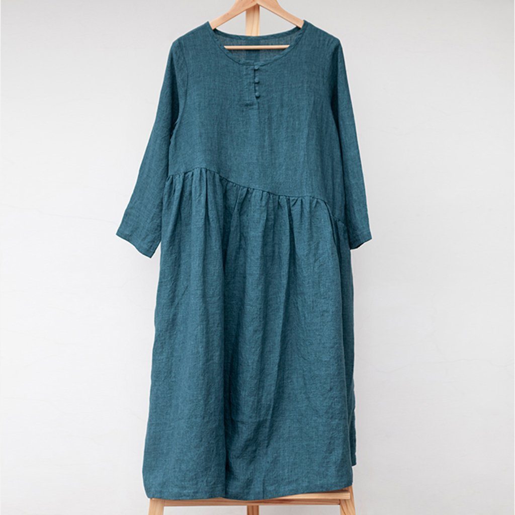 Casual Leisure Linen Dress