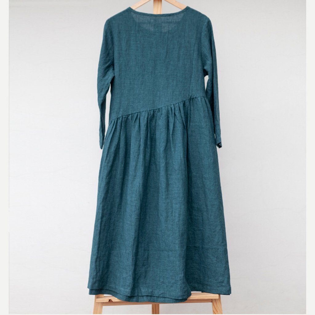 Casual Leisure Linen Dress