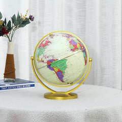 World Globe Map 360° Rotating World Globe Earth Atlas Map Geography Education Toy