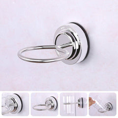 304 Stainless Steel Suction Cup Toothbrush Tumbler Holder Bathroom Cup Holder