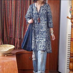 Cotton And Linen Ethnic Women's Clothing Dress Autumn