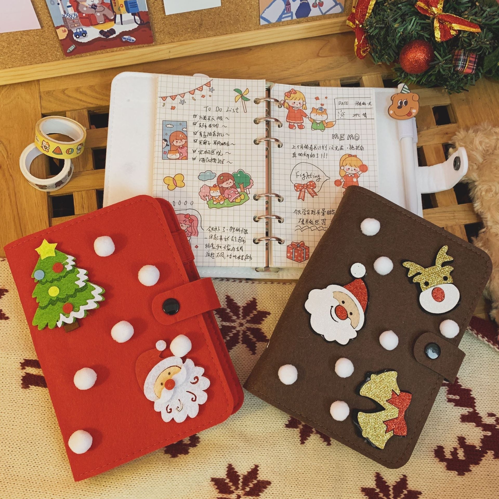 Cute Christmas Notebook Diary Gift