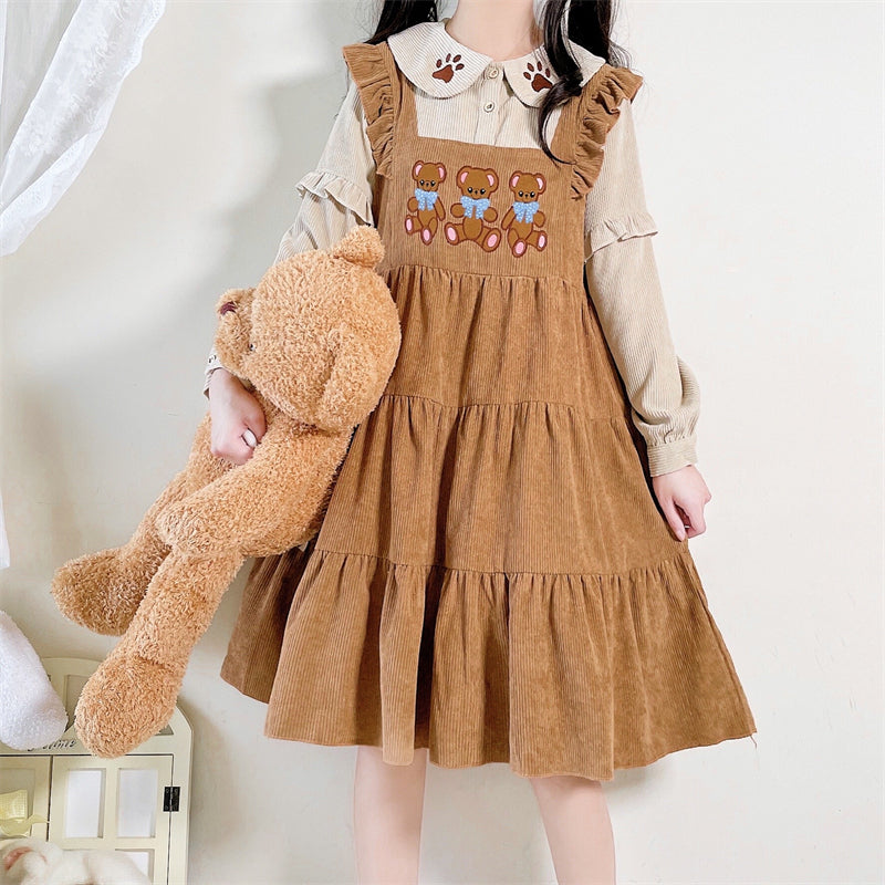 Cute Japanese Soft Girl Long-sleeve Dress