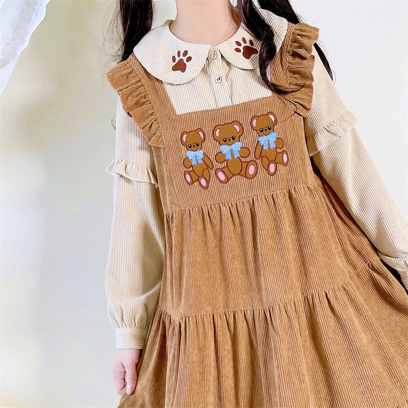 Cute Japanese Soft Girl Long-sleeve Dress