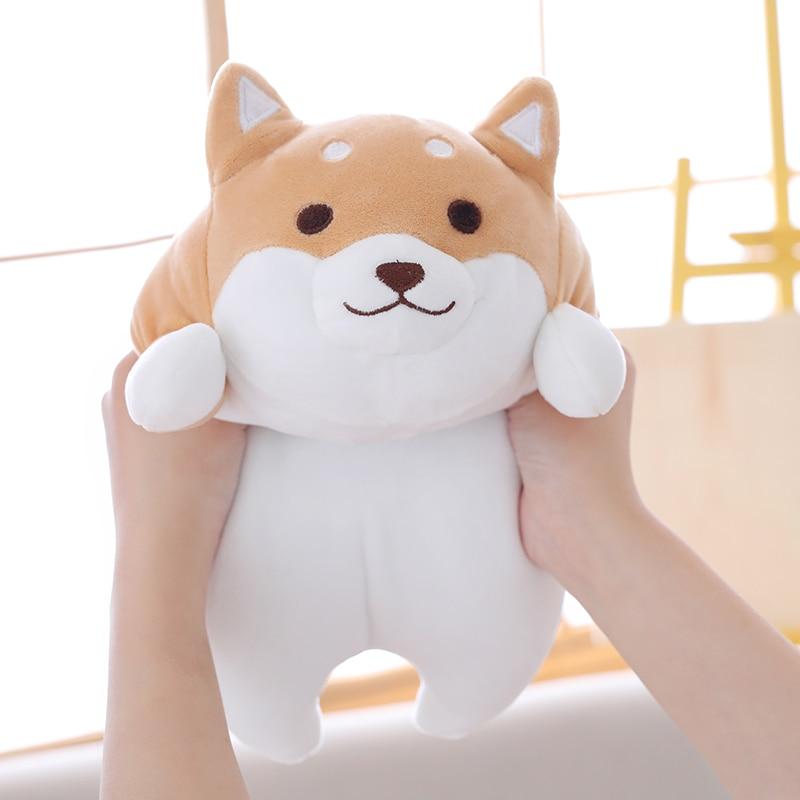 Precioso y lindo perro Shiba Inu, juguetes de peluche suaves rellenos