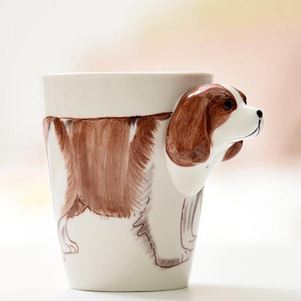 3D Ceramic Mug Pure Hand-painted Animal Cup Cartoon Cup Painted Coffee Mug