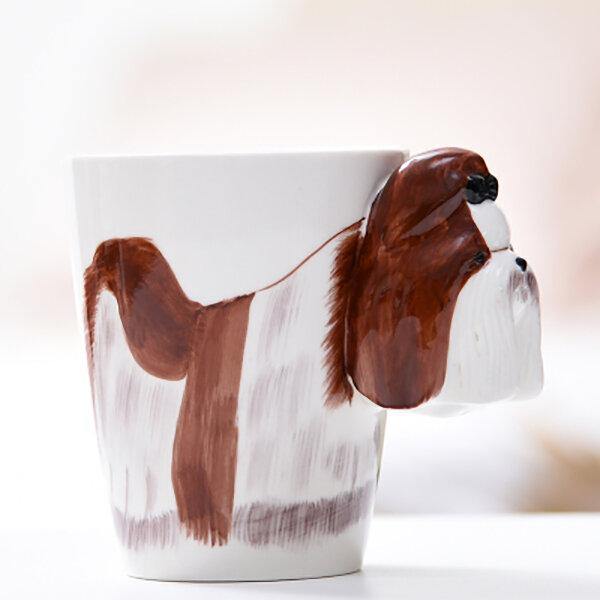 3D Ceramic Mug Pure Hand-painted Animal Cup Cartoon Cup Painted Coffee Mug