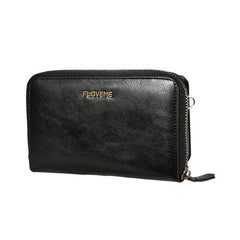 FLOVEME Mujeres 5.5 Pulgadas Cartera para teléfono celular Bolso de embrague de cuero de PU Bolso bandolera 