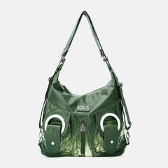 Frauen Tie Dye Multi-Carry wasserdichte große Kapazität Umhängetasche Schultertasche Handtasche Rucksack 