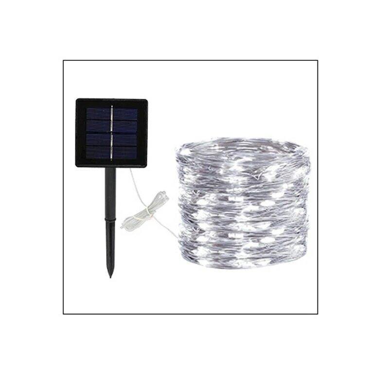 Solar-Lichterkette für den Außenbereich, 8 Modi, 20 m, 200 LEDs, Solarstrom, Lichterkette, Lichterkette, Party, Hochzeit, Dekoration, Garten 