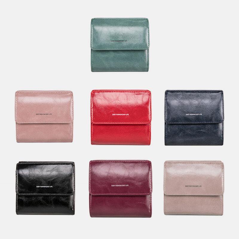 Women Retro Mni Bifold Multi-card Slot Card Holder Wallet