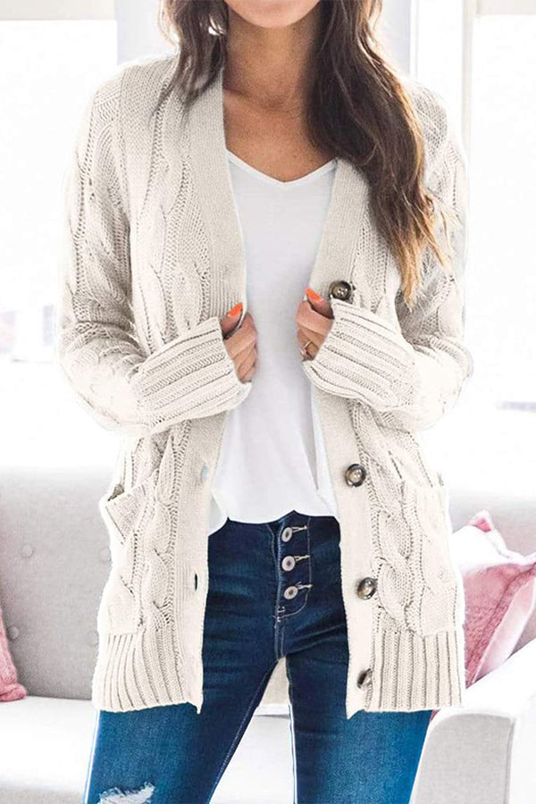 Lilipretty Harvest Horizon Cable Knit Cardigan