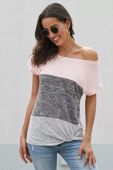 Color Block Twist Tee