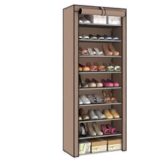 10 Tiers 9 Lattices Shoe Rack Shelf Storage Closet Organizer Cabinet With Dust Cover