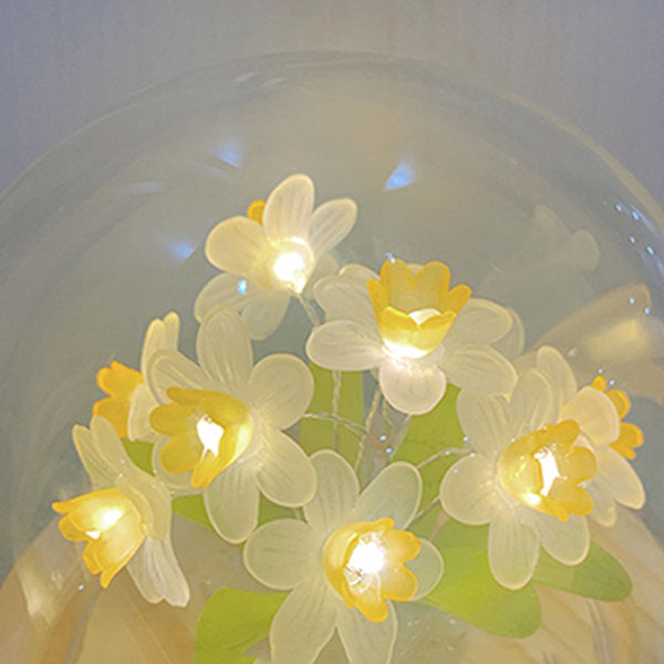 Luz de noche de narciso para decoración de cúpula