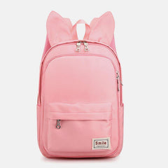 Women Waterproof Large Capacity Multi-function Rabbit Ears Cute Backpack Travel School Bag