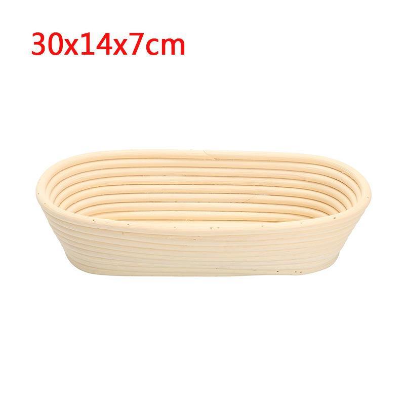 Long Oval Banneton Bread Dough Proofing Rattan Brotform Storage Baskets Loaf Proving Rising 4 Sizes