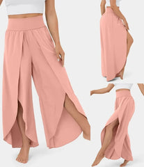 BreezyFlow™ High Waisted Split Leg Elegant Pants