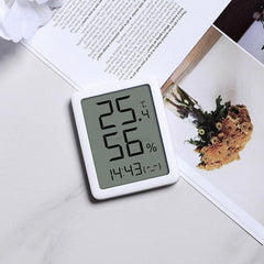 Miaomiaoce E-Ink-Bildschirm LCD Große Digitalanzeige Thermometer Hygrometer Uhr Temperatur Luftfeuchtigkeitssensor von 