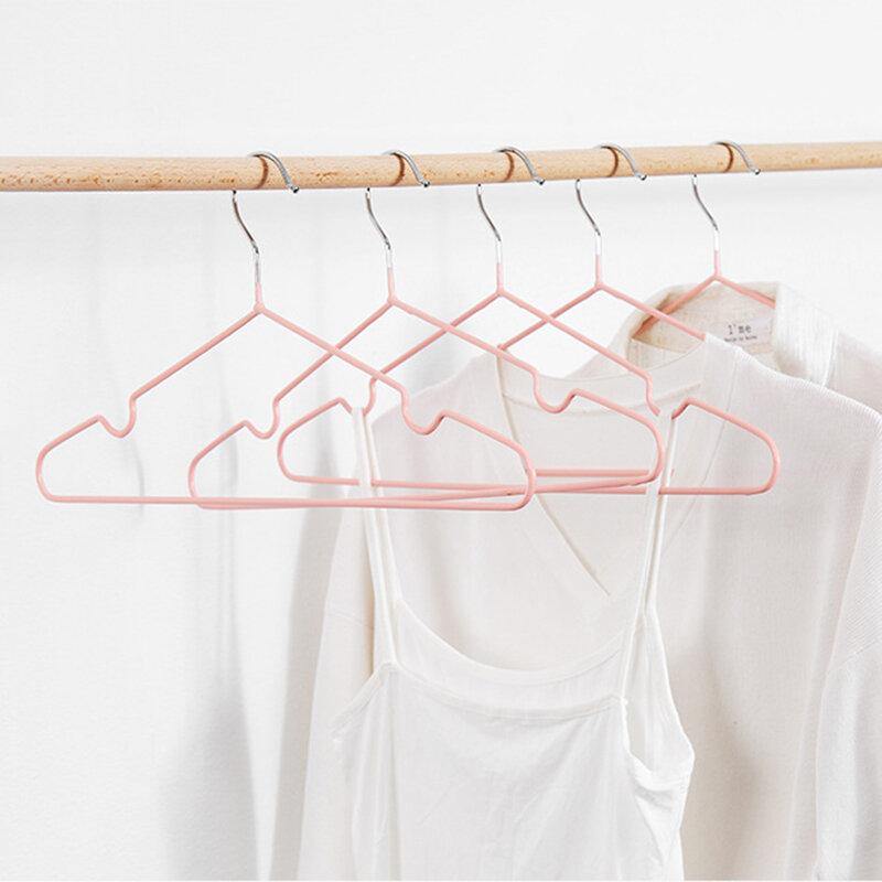 10pcs/Set 40cm Metal Clothes Hangers Strong Clothes Rack for Adult Anti-skid Closet Organizer