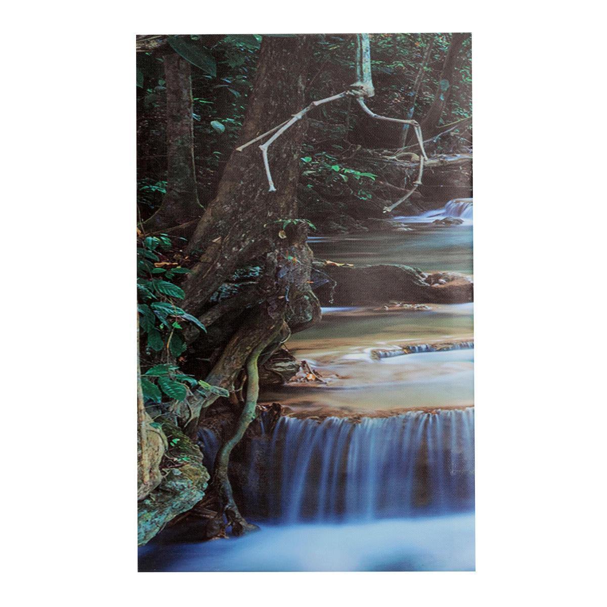 Large Framed Canvas Prints Forest Waterfall Painting Home Hanging Wall Decorations