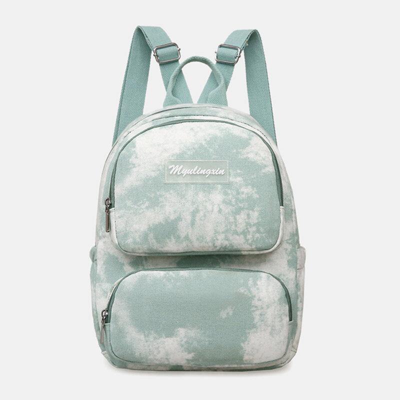 Damen Oxford Anti-Diebstahl-Rucksack mit großem Fassungsvermögen, Batik-Rucksack, Reisetasche 