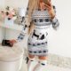 Thin Ladies Hedging Plaid Midi Skirt Fashion dress