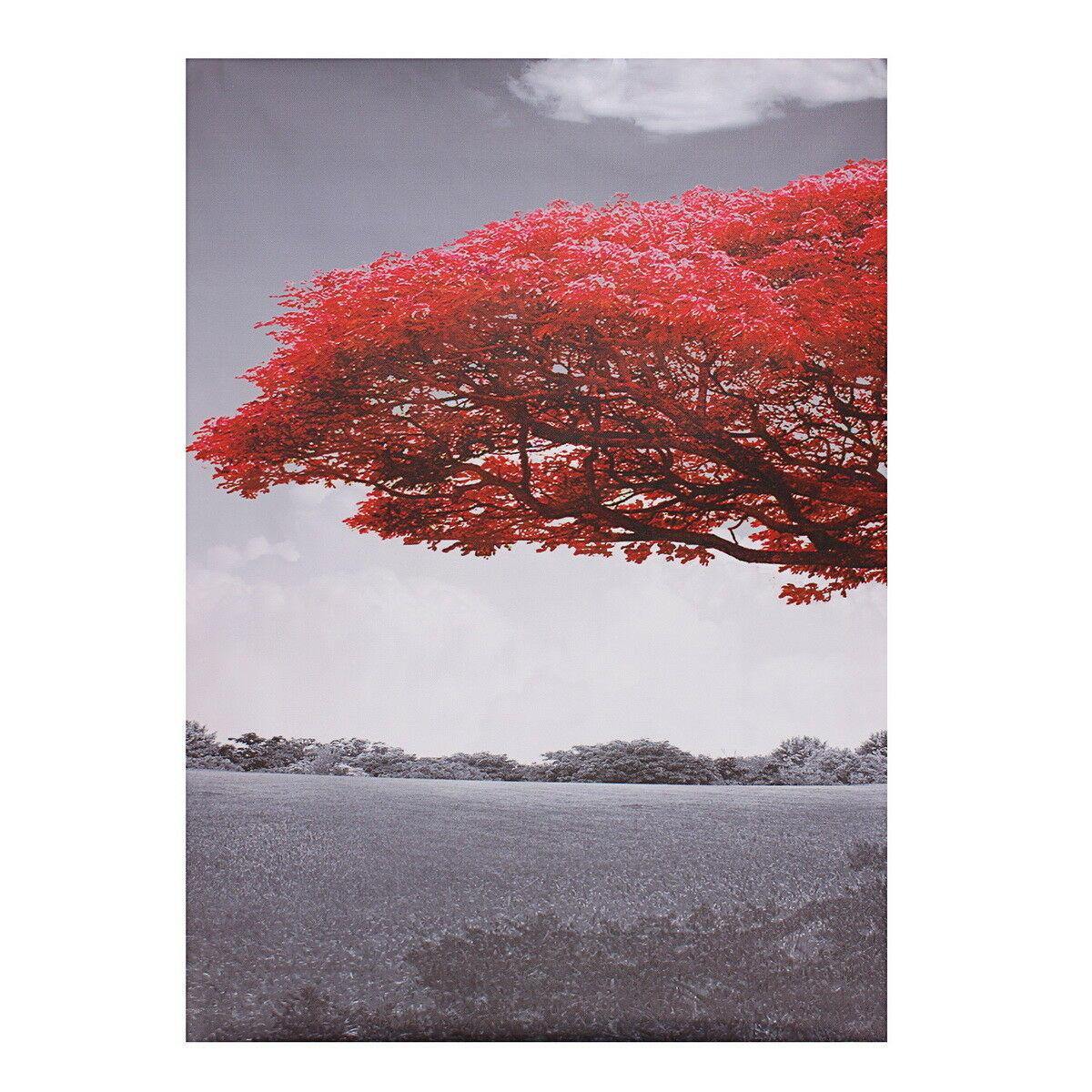 3 piezas grande árbol rojo lienzo impresión arte pinturas imagen moderna decoración del hogar 